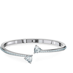 ATTRACT SOUL:BRACCIALE RIGIDO HEART CZWH - M