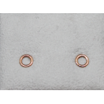ORECCHINI IN ORO ROSA 18KT - CERCHIO APERTO