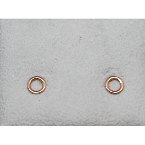 ORECCHINI IN ORO ROSA 18KT - CERCHIO APERTO