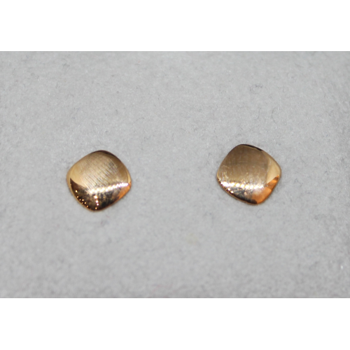 ORECCHINI IN ORO ROSA 18KT - QUADRATO