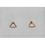 ORECCHINI IN ORO ROSA 18KT - TRIANGOLO