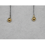 ORECCHINI IN ORO GIALLO 18KT - SFERE PICCOLE