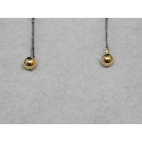 ORECCHINI IN ORO GIALLO 18KT - SFERE PICCOLE