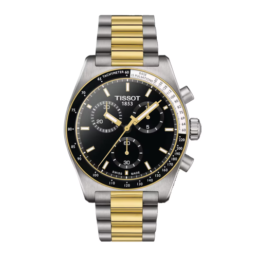 PR 516/GR/CHRQ/BICO YELLOW/BLACK DIAL