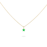 GR AG 925% SEMPLICE CN STELLA SMA VERDE FLUO