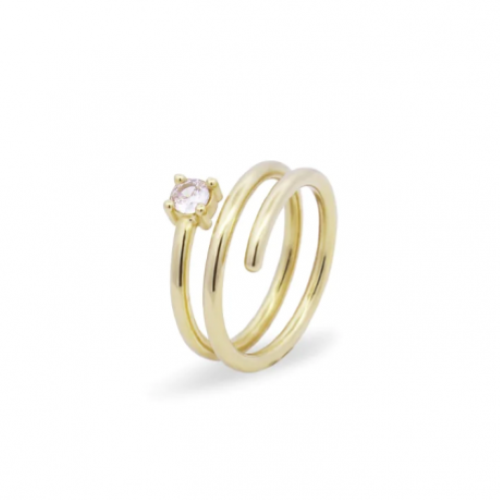 AN AG 925% SPIRALE CON CASTONE