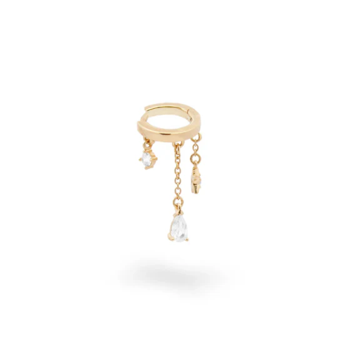 PIERCING AG 925% HELIX CERC CASTONE GOCCIA STELLA