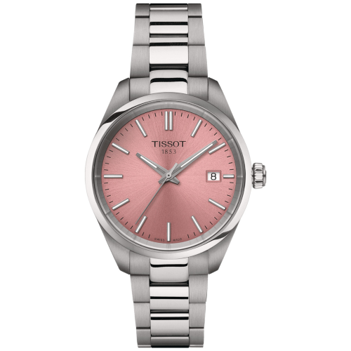 PR100/LR/Q/STEEL/PINK DIAL