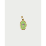 CN AG 925% MEDAGLIA CROCE PIETRE SMA VERDE