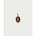 CN AG 925% MEDAGLIA MADONNA PIETRE SMA NERO