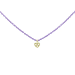 GR VERNICE VIOLA + CUORE AU 750% BRILL ct. 0,035