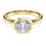 ANELLO OCTAGON, 1.0 CT TW, ORO GIALLO 18 K 53