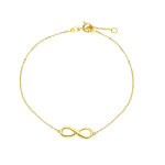 BRACCIALE IN ORO GIALLO 18KT INFINITO CM 17/19