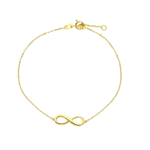 BRACCIALE IN ORO GIALLO 18KT INFINITO CM 17/19