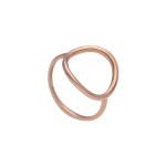 ANELLO IN ORO ROSA 18KT - CERCHIO MINIMAL APERTO