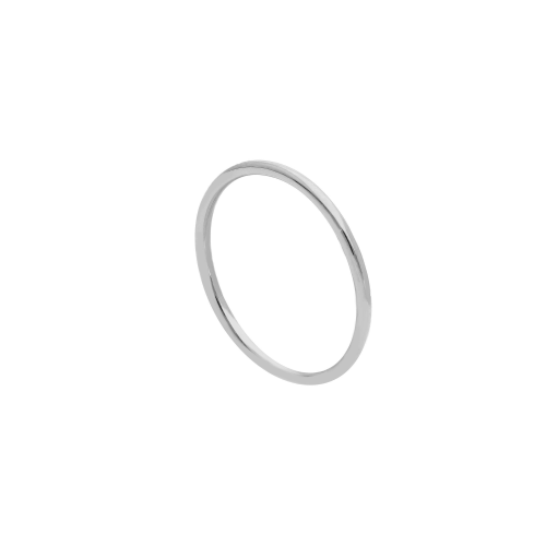ANELLO IN ORO BIANCO 18KT - FEDINA LISCIA IN ORO BIANCO