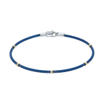 Bracciale Acciaio con dettaglio Sfere in oro 18KT - BLU