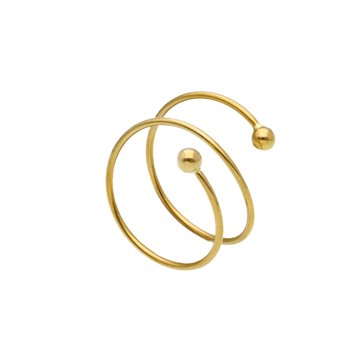 ANELLO IN ORO GIALLO 18KT - SPIRALE