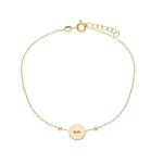 BRACCIALE IN ORO GIALLO 18KT CON TONDO CM 17/19