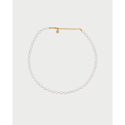 GIROCOLLO PERLE E ZIRCONI MIKY ROSA