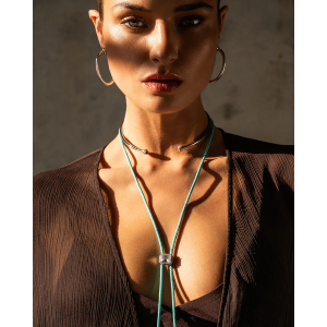 CL AG 925% BOLO-TIE STONE