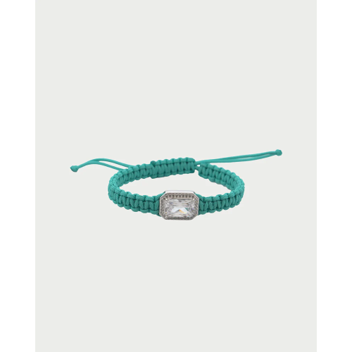 BR AG 925% STONE TESSUTO INTRECCIATO