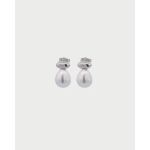 OR AG 925% COPPIA ELLISSE PEARL HALO