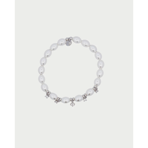 BR AG 925% ELASTICO PEARL CASTONI