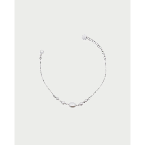 BR AG 925% CATENA PEARL HALO