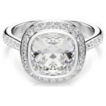 ANGELIC: UNA:ANELLO CUSHION HALO CRY/RHS 58