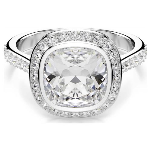 ANGELIC: UNA:ANELLO CUSHION HALO CRY/RHS 58