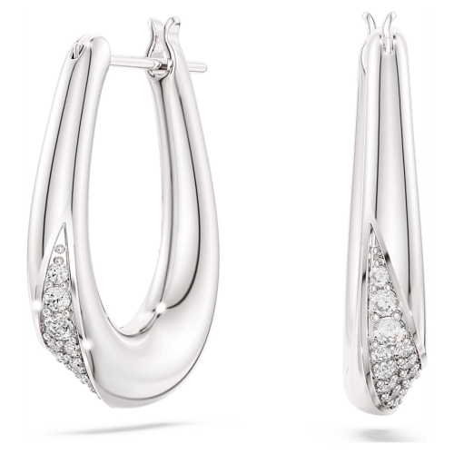 CLASSICA:ORECCHINO A BUCO MN HOOP WHITE/