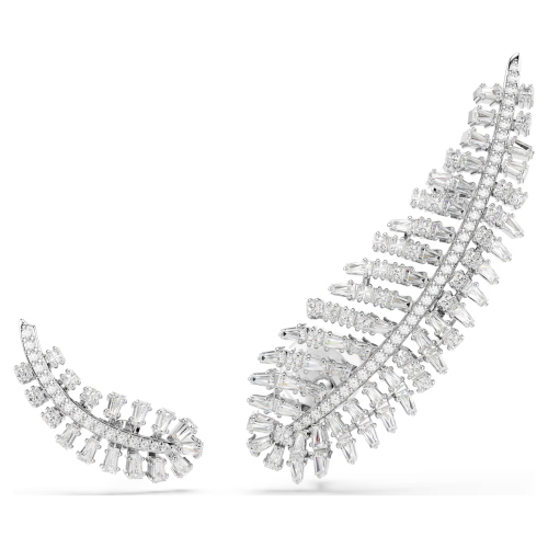 VIENNA:ORECCHINO A BUCO FEATHER WHITE/RH