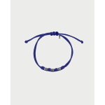 BRACCIALETTO TESS NODI E 6 RONDELLE BLU