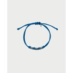 BRACCIALETTO TESS NODI E 6 RONDELLE AZZURRO