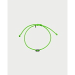 BRACCIALETTO TESS OVALE MAGLIA MARINA VERDE FLUO