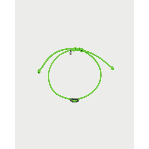 BRACCIALETTO TESS OVALE MAGLIA MARINA VERDE FLUO