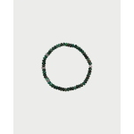 BRACCIALETTO ELASTICO PIETRE 3 RONDELLE VERDE