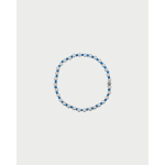 BRACCIALETTO ELASTICO PERLE AZZURRO