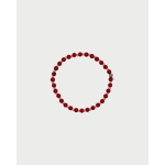 BRACCIALETTO ELASTICO SFERE MONOCOLORE ROSSO