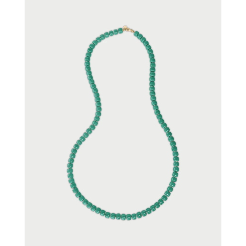 COLLANA CILINDRI VERDE ACQUA