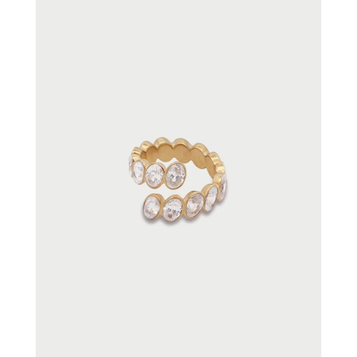 ANELLO CONTRARIE' OVAL CUT