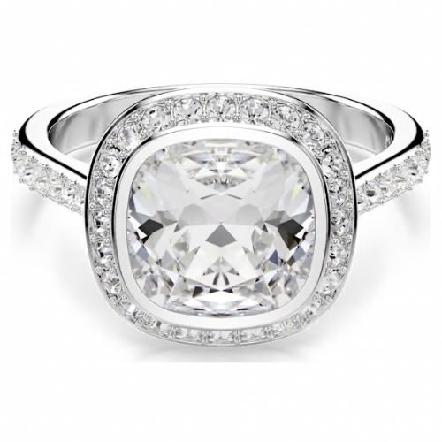 ANGELIC: UNA:ANELLO CUSHION HALO CRY/RHS 55
