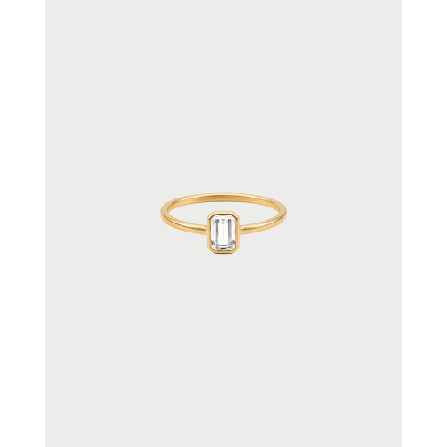 ANELLO AG 925% SOLITAIRE EMERALD CUT