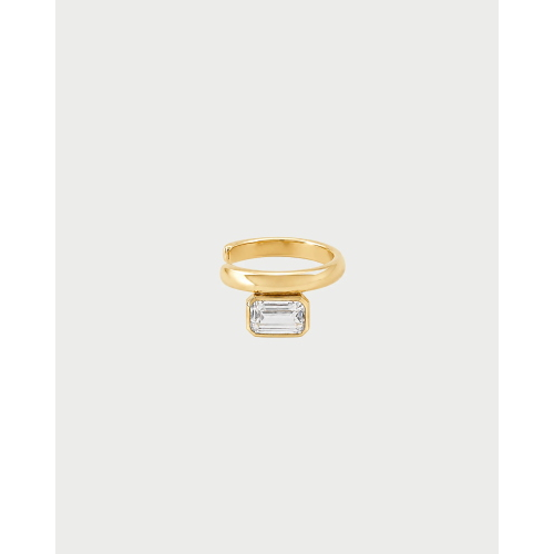 EARCUFF AG 925% EMERALD CUT
