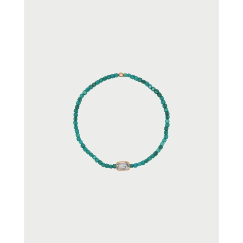 BRACCIALE AG 925% ELASTICO EMERALD CUT