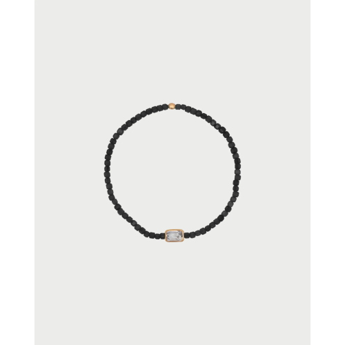 BRACCIALE AG 925% ELASTICO EMERALD CUT