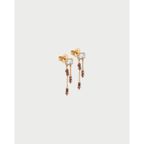 ORECCHINI AG 925% EMERALD CUT PENDENTI